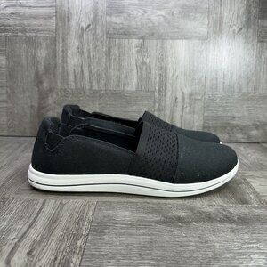 Clarks Cloud Steppers Breeze Vibe Women's size 10 Black Slip On Shoes